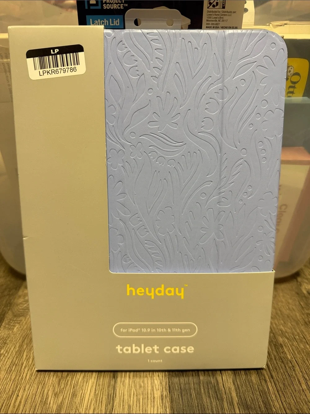 heyday Lavender Embossed Floral Tablet Case